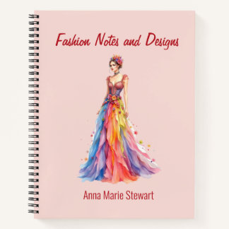 Carnet de croquis de mode personnalisé