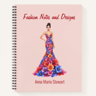 Carnet de croquis de mode personnalisé