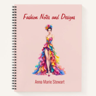 Carnet de croquis de mode personnalisé
