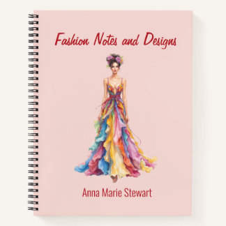 Carnet de croquis de mode personnalisé