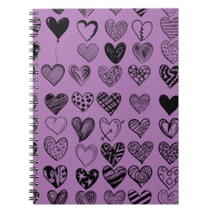 Carnet de dessin adorable de Black Heart