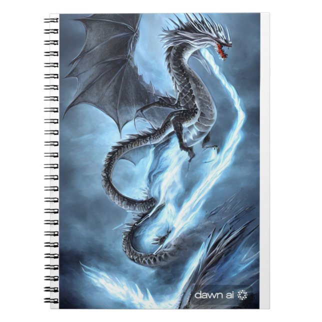 carnet de dragon de glace et de foudre (Devant)