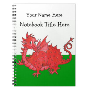 Carnet de dragon rouge gallois sur mesure