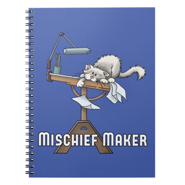 Carnet de fabricant de désavantage de chat blanc (Devant)