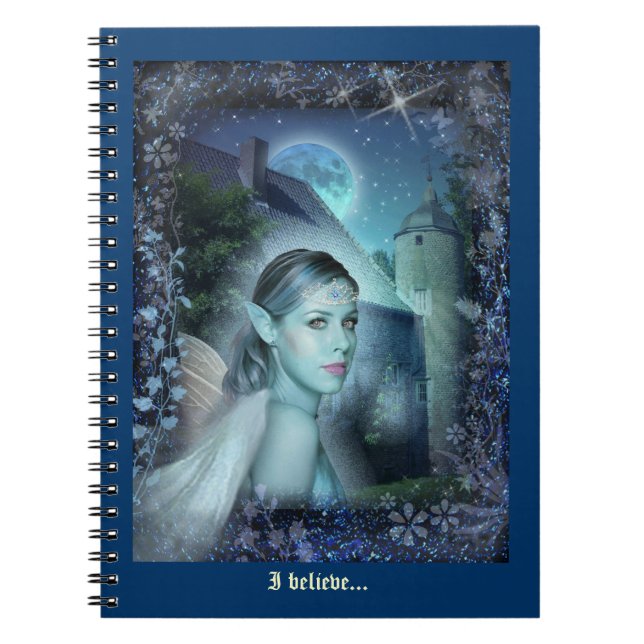 Carnet de fées avec votre titre (Devant)