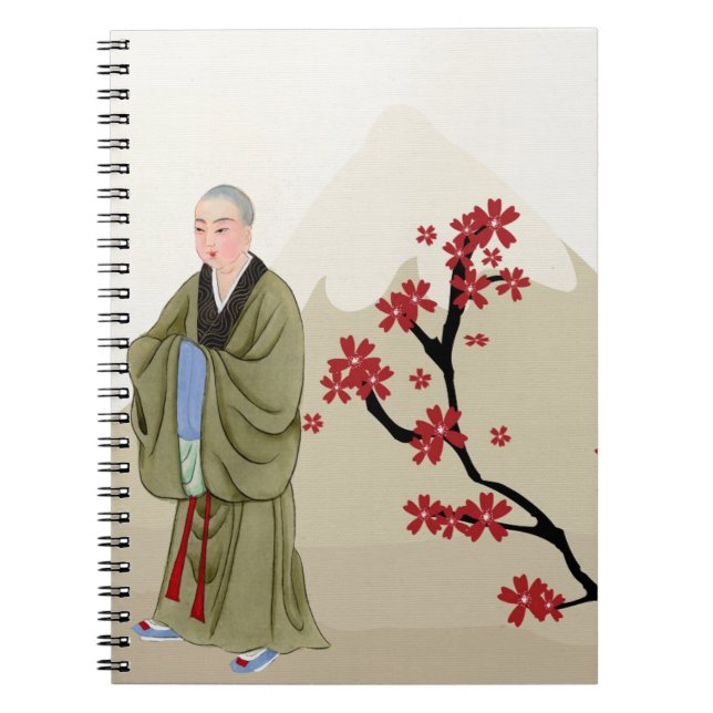 Carnet de femme moine bouddhiste (Devant)