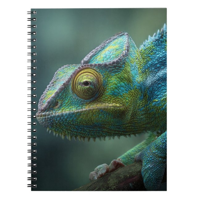 Carnet de fermeture coloré Chameleon (Devant)