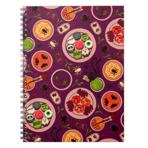 Carnet de fête du thé Halloween