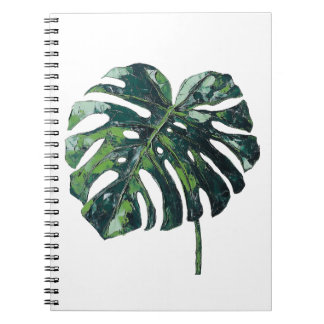 Carnet de feuillage Tropical Monstera Leaf