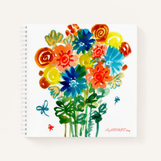Carnet de fleurs d'aquarelle Sketchbook