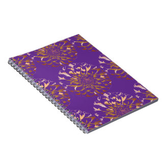 carnet de fleurs de dahlia