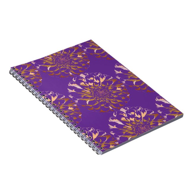 carnet de fleurs de dahlia (Côté Droit)