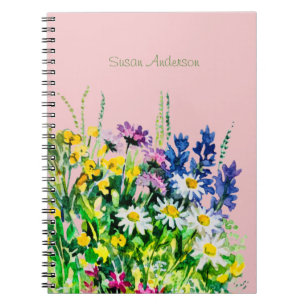 Carnet de fleurs d'été sauvage