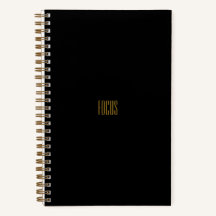 Carnet de focus | Black & Gold Spiral bound