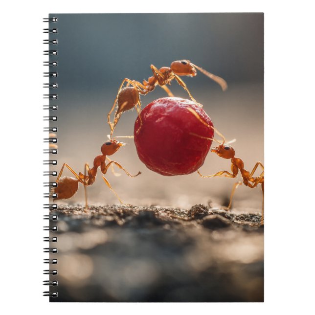 Carnet de fourmis de travail en équipe (Devant)