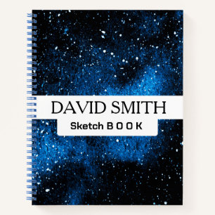 Carnet de galaxie d'aquarelle Abstraite