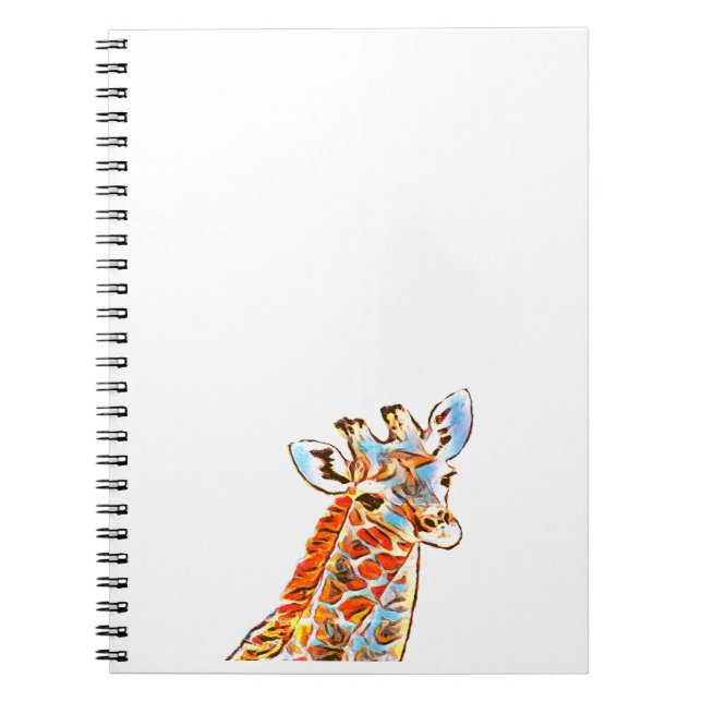 Carnet de girafe coloré (Devant)