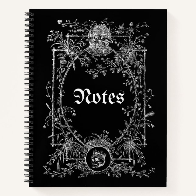 Carnet de goth noir (Devant)