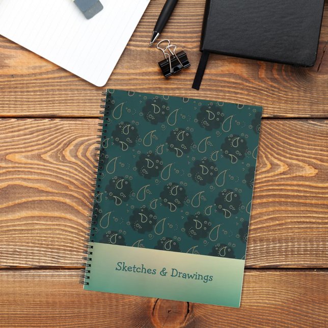 Carnet de gouttes de pluie Abstraites (Créateur téléchargé)