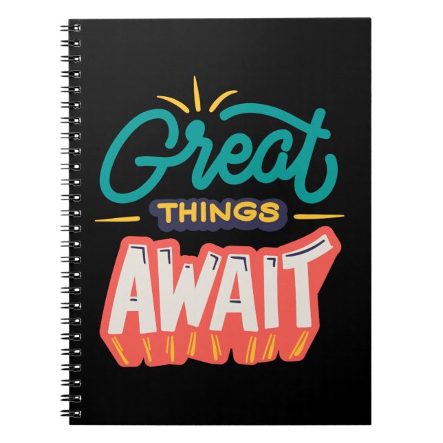 Carnet De grandes choses attendent (Devant)