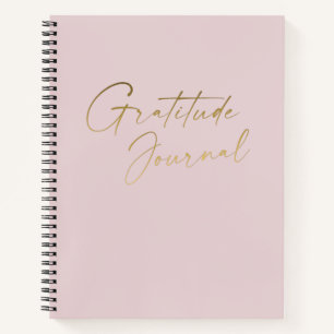 Carnet de Gratitude Minimaliste Élégant Rose