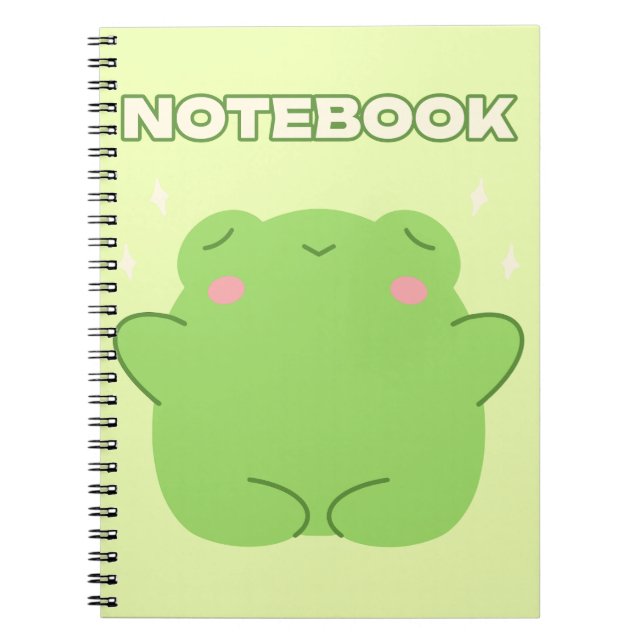 Carnet de grenouille Kawaii (Devant)