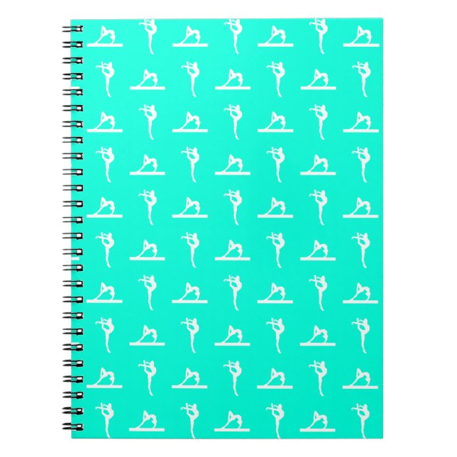 Carnet de gymnastique de turquoise (Devant)