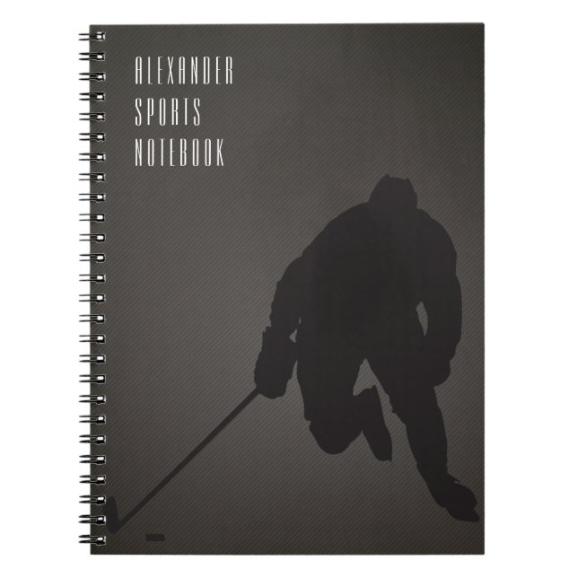 Carnet de hockey sur glace sur mesure (Devant)