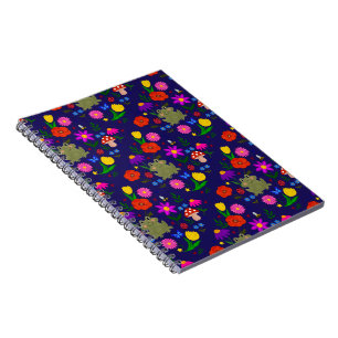Carnet de jardin aux fleurs sauvages fantaisistes