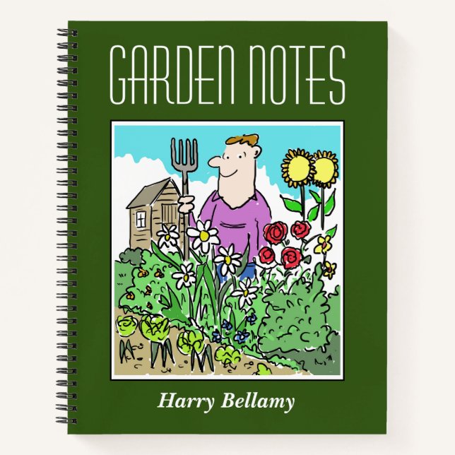 Carnet de jardinage avec nom du propriétaire (Devant)