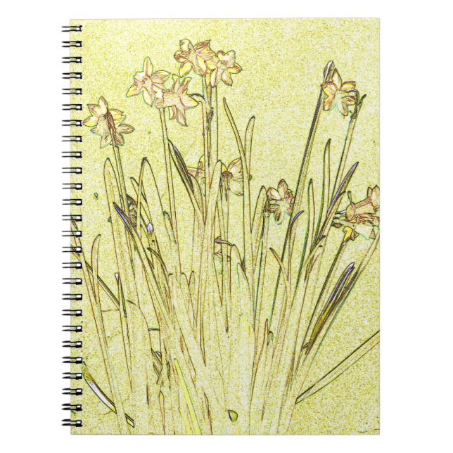 Carnet de jonquilles jaunes (Devant)