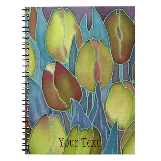 Carnet de journal à frontières spirales des Tulipe (Devant)