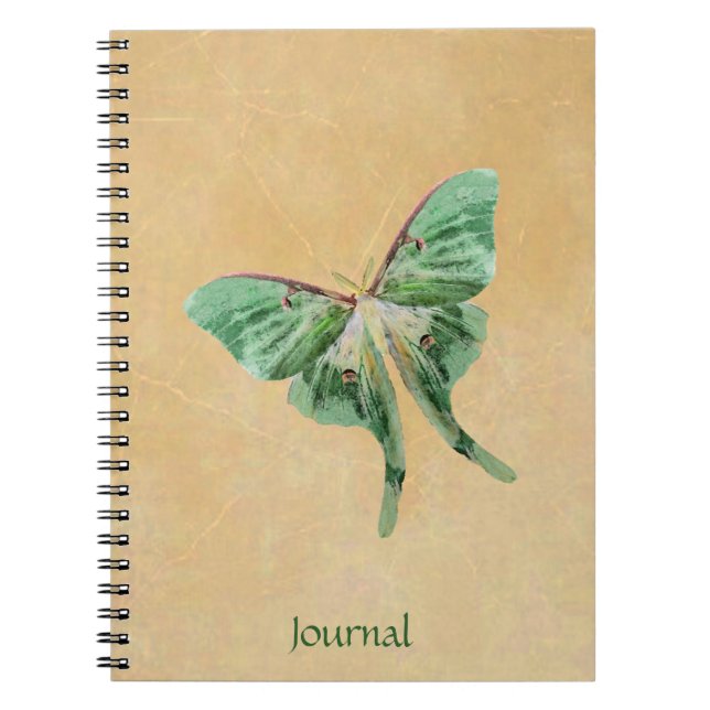 Carnet de journal de jardin de mite de Luna (Devant)
