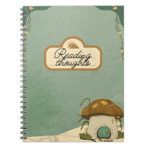 carnet de journal de lecture Cottagecore