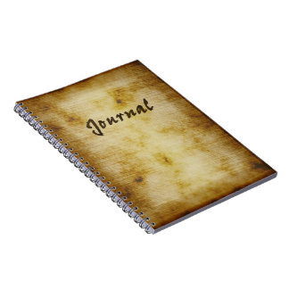 Carnet de journal de parchemin d'Anitque