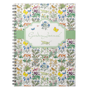 Carnet de journal du jardin de l'apothicaire de