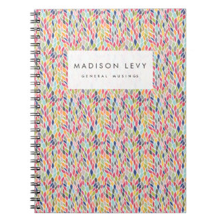 Carnet de journal personnalisé à motif tendance