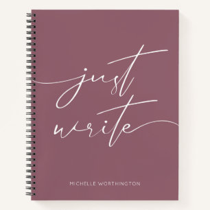 Carnet de journal personnalisé de Modern Writer