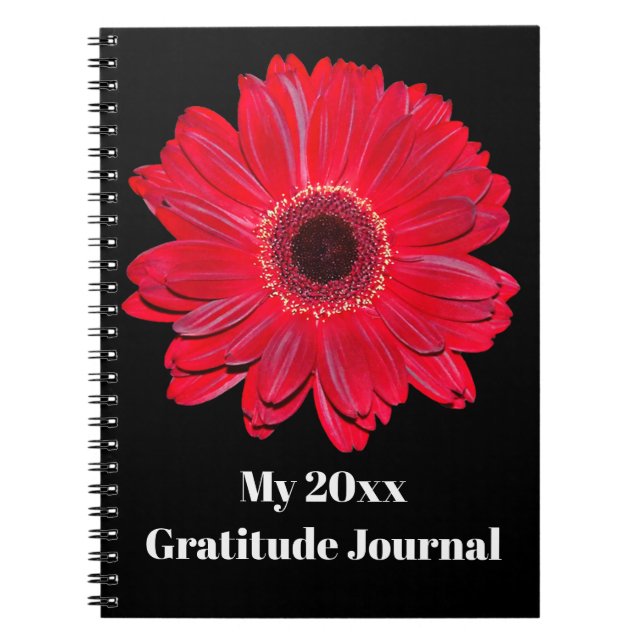 Carnet de journal personnalisé Gerbera Daisy (Devant)