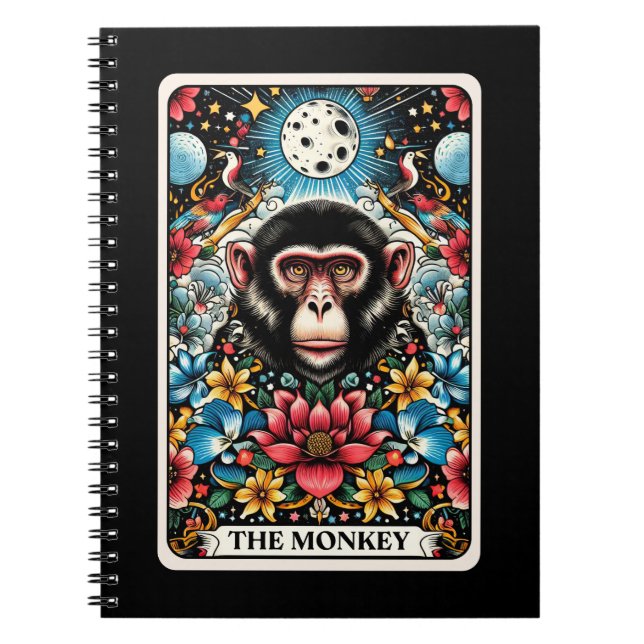 Carnet de la carte Tarot de l'esprit de singe (Devant)