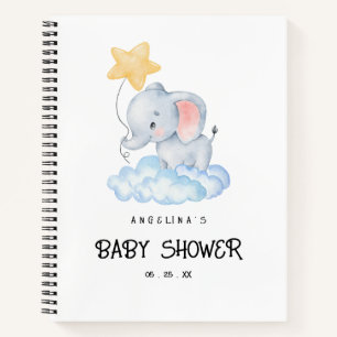 Carnet de la liste de cadeaux Elephant et Star Bab