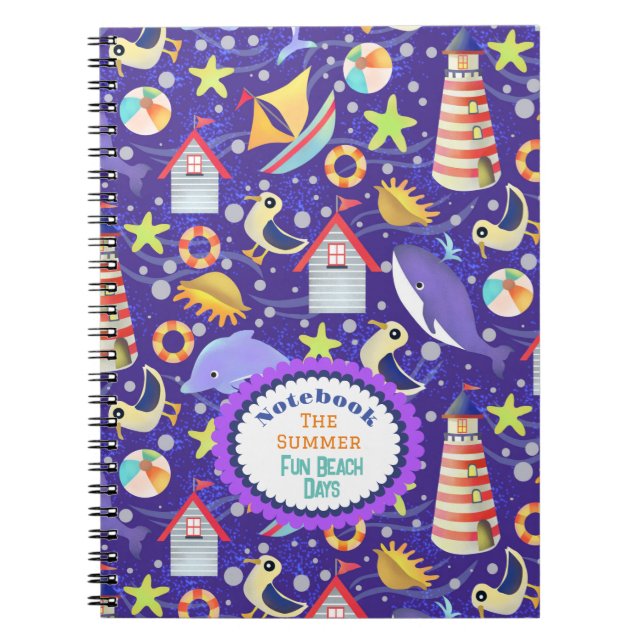 Carnet de la marine de plage amusante (Devant)