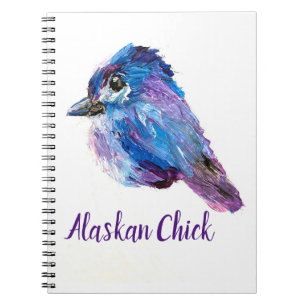 Carnet de la spirale des poussins de l'Alaska