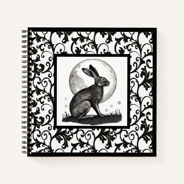 Carnet de la spirale lièvre et lune (Devant)
