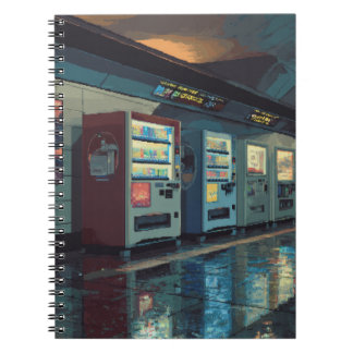 Carnet de la station de distributeurs rétros