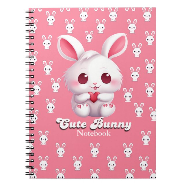 Carnet de lapin mou Spiral (Devant)