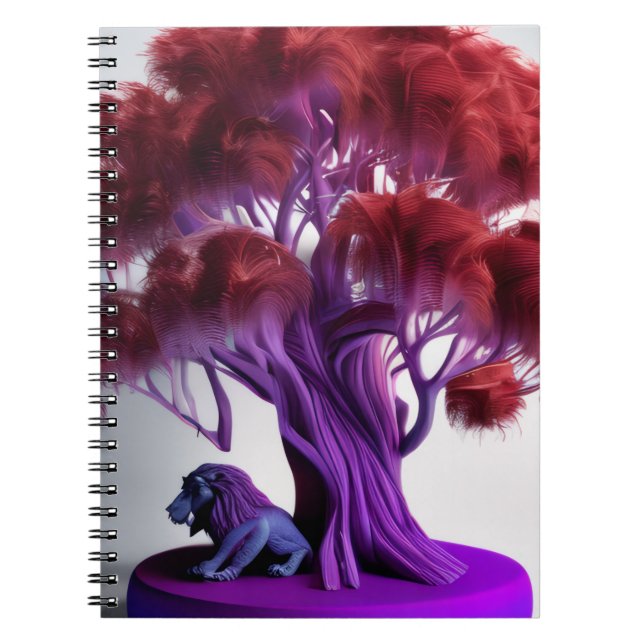Carnet de l'arbre au lion violet (Devant)