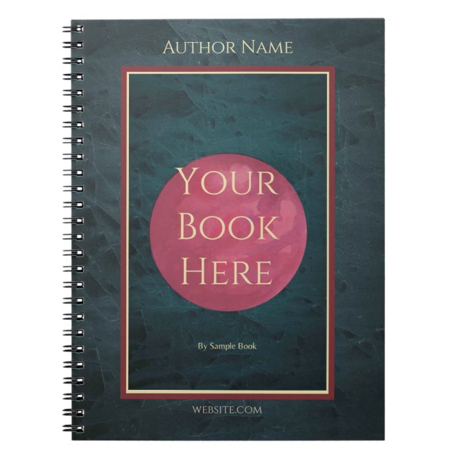 Carnet de l'auteur avec couverture de livre (Devant)