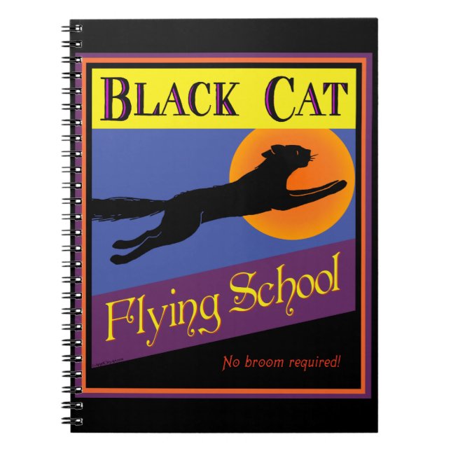 Carnet de l'école de vol de chat noir (Devant)