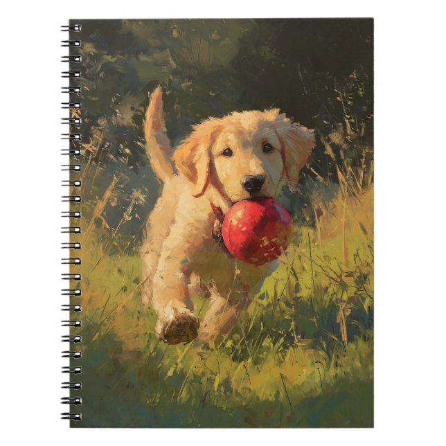 Carnet de lecture Golden Puppy (Devant)